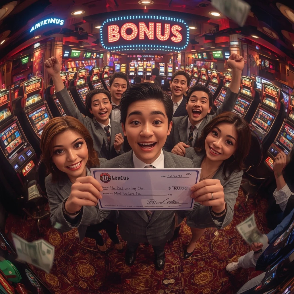 bonus dans les mains de l'homme au casino BETSWAGGER CASINO